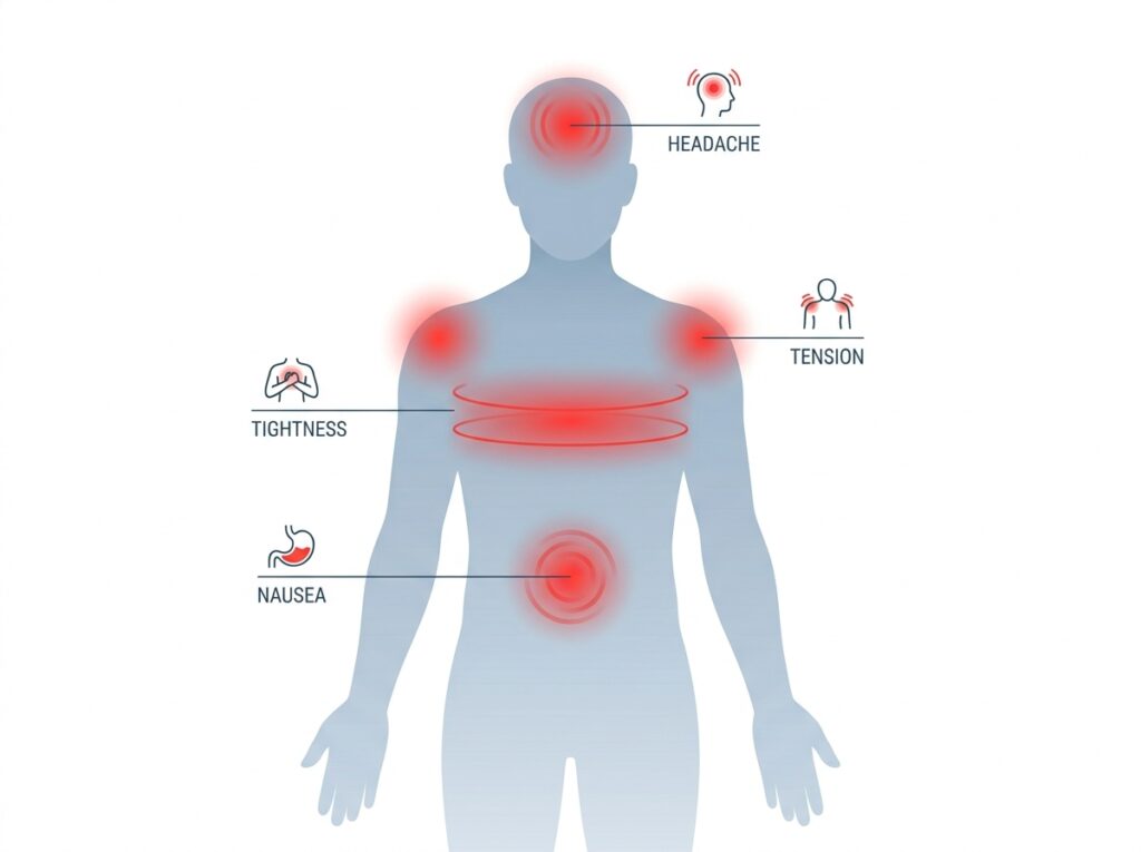 physical symptoms of burnout on the body