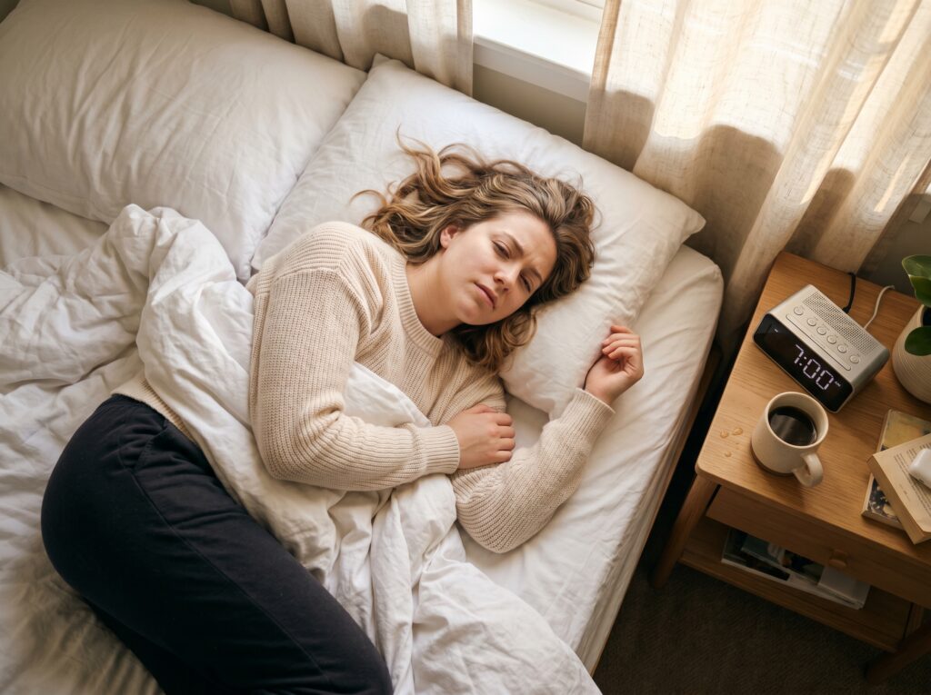 woman feeling tired all the time even after sleeping